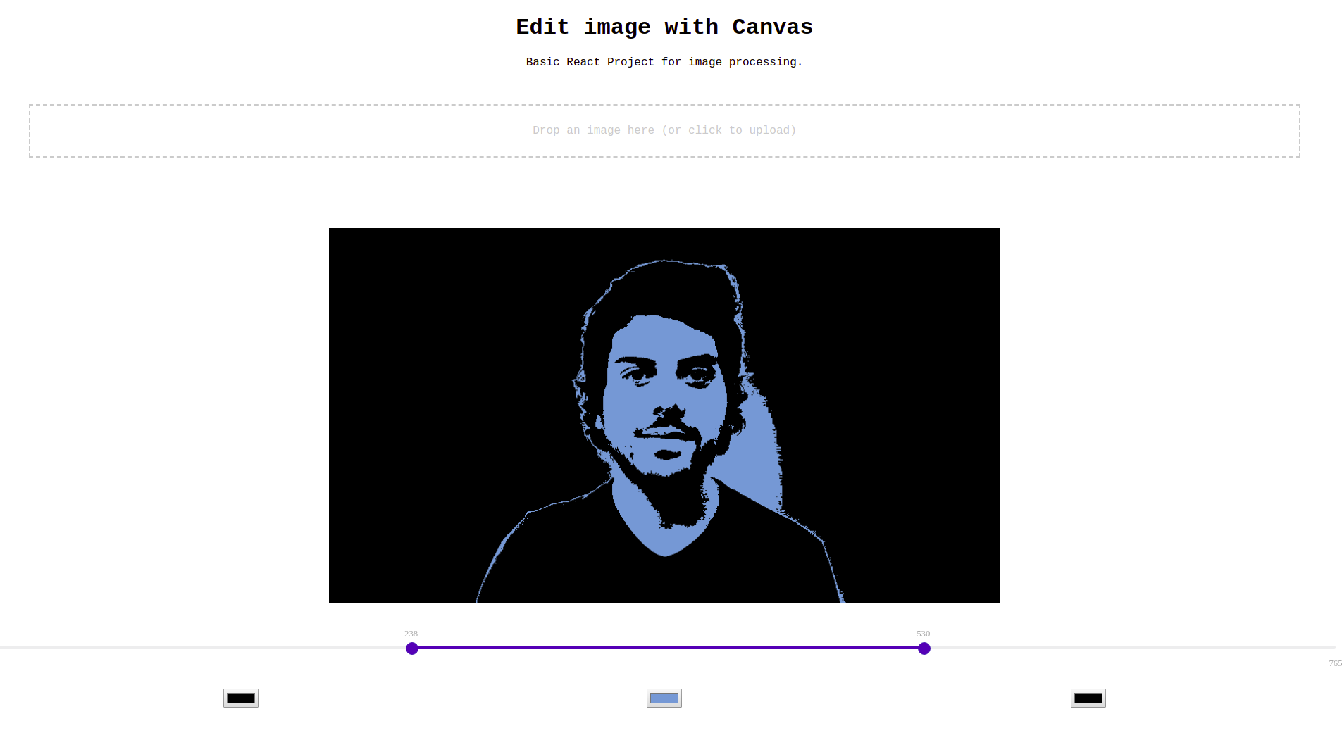 Image Edition with canvas in React