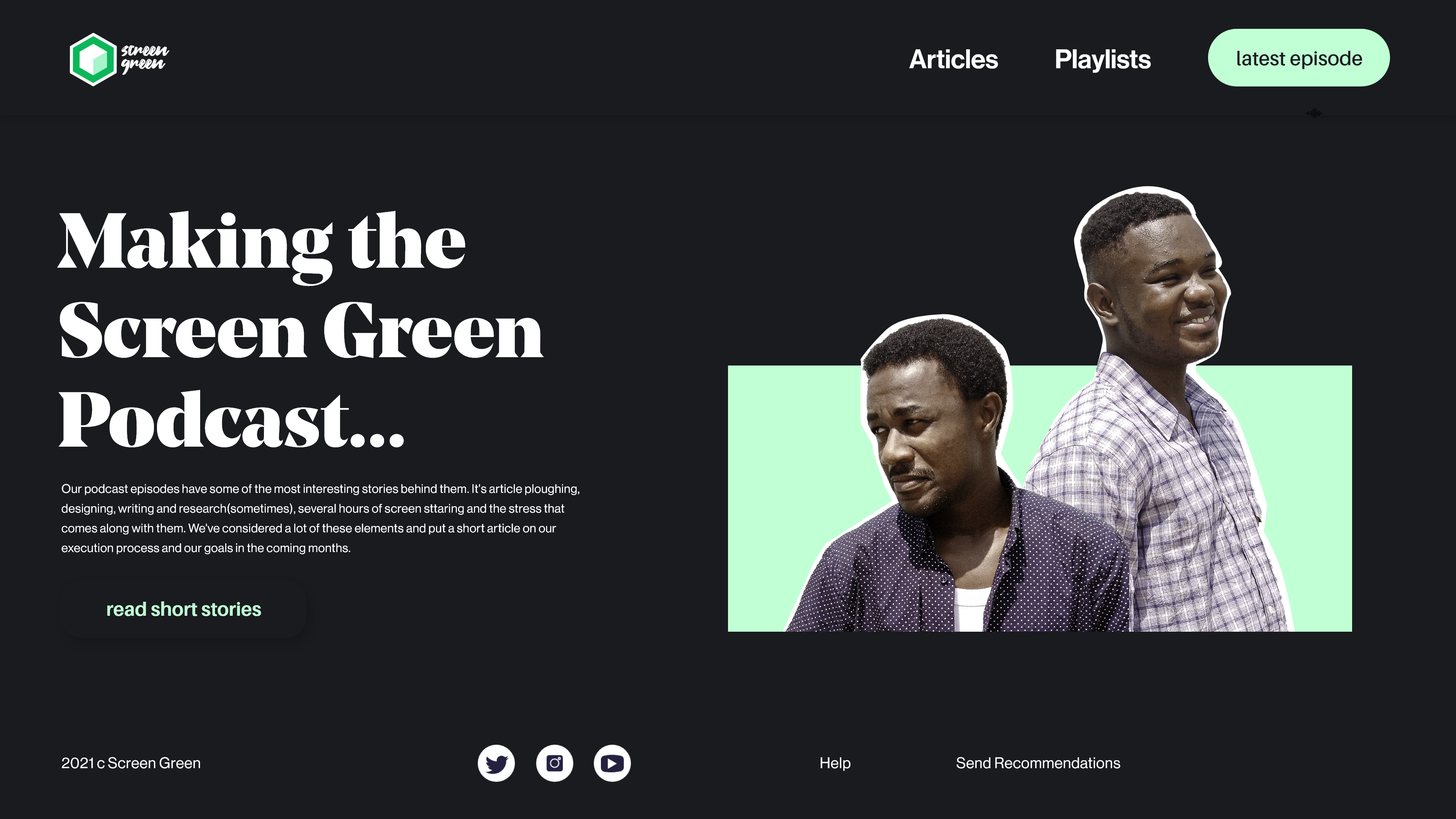 Screen Green Website