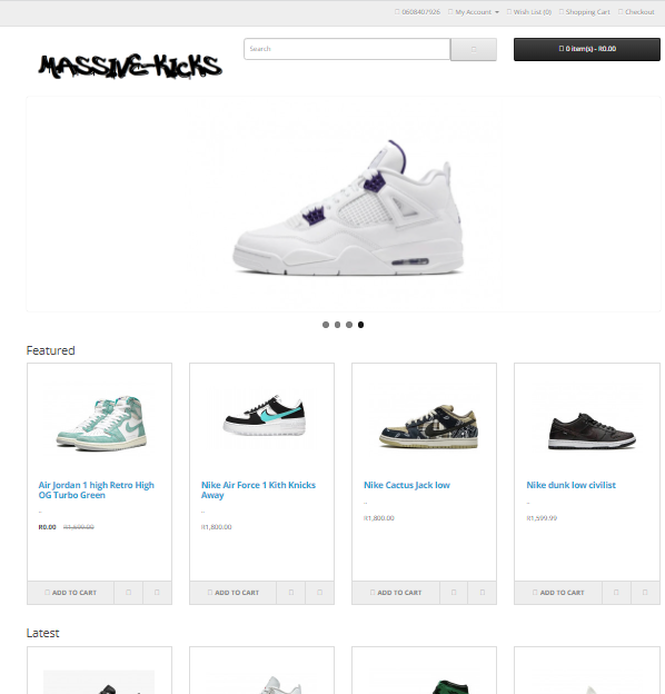 Online Sneaker Shop