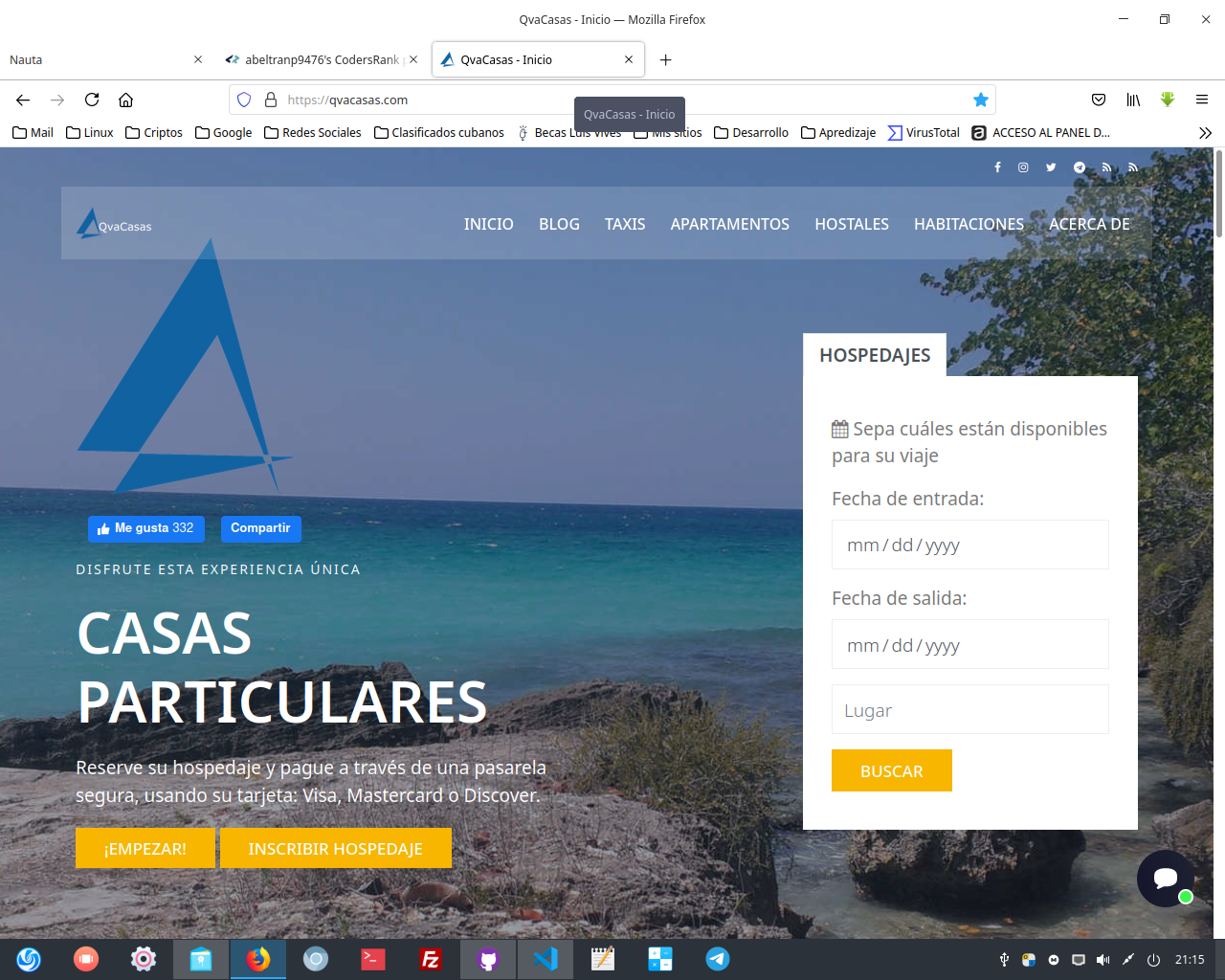 QvaCasas website
