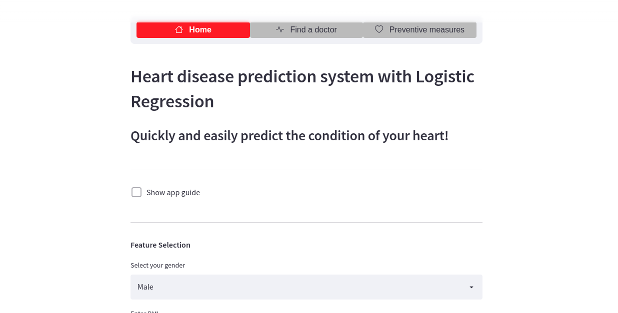 Heart disease prediction with machine learning