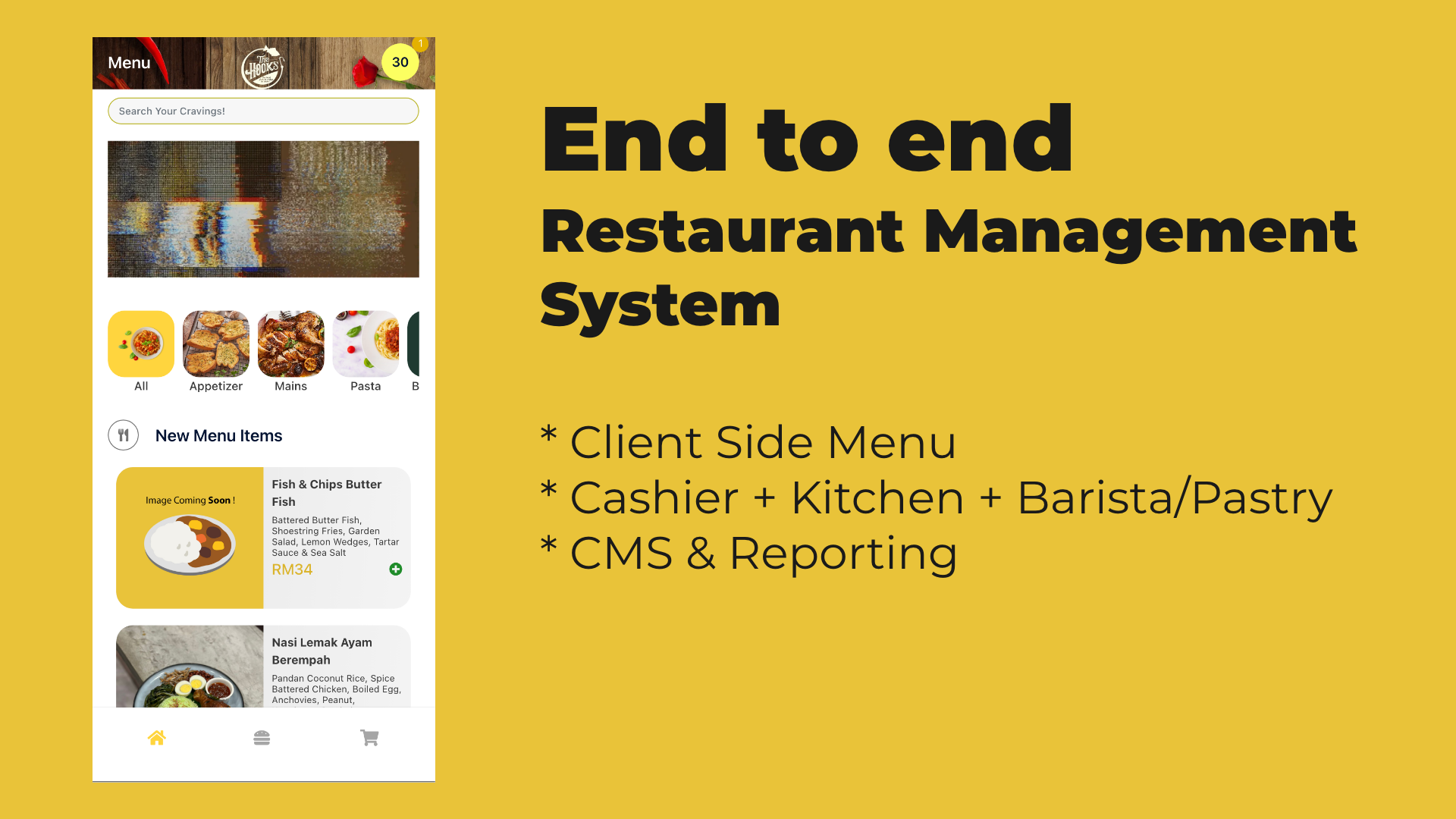 Restaurant management system + CMS + Client side ordering mobile webapp